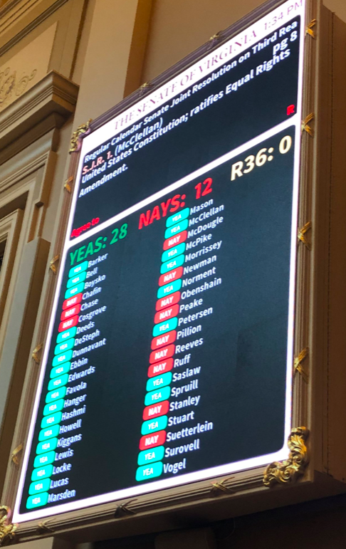 ERA vote in state Senate